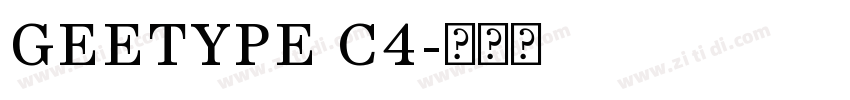 GEETYPE C4字体转换